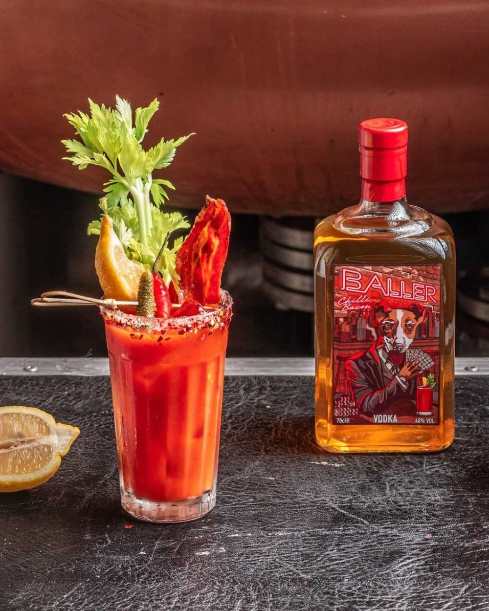 Baller “Chilli Bacon” Vodka – Doghouse Distillery Shop