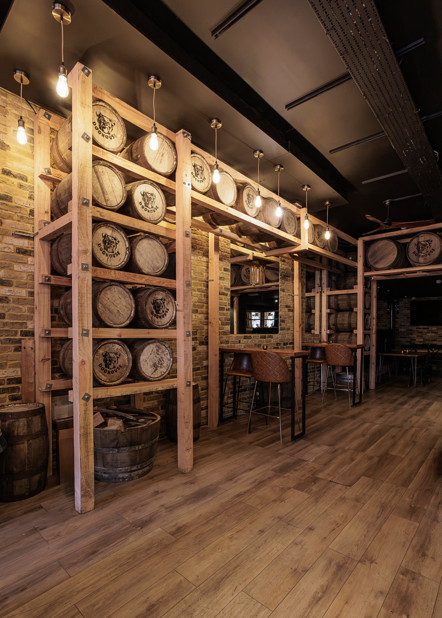 Inside Doghouse Distillery Bar